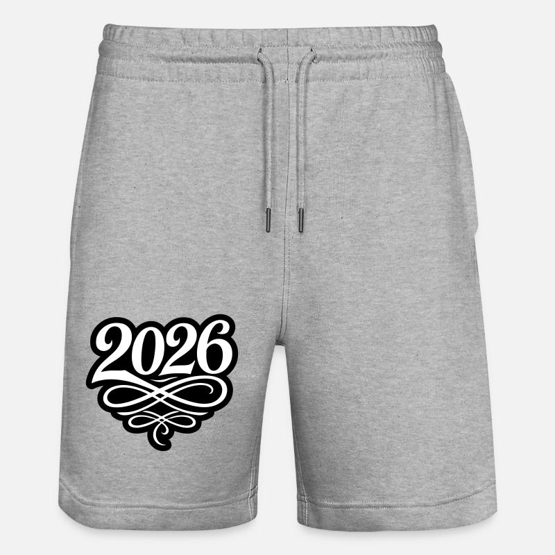 Année 2026 - Short de jogging bio TRAINER Stanley/Stella unisexe - gris chiné