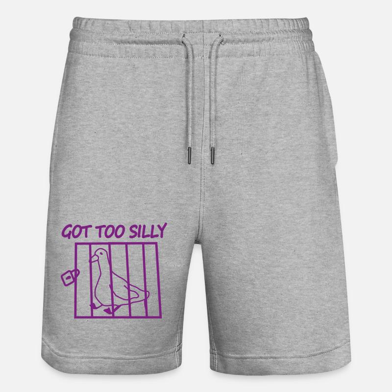 Cage à pigeons trop ridicule - Short de jogging bio TRAINER Stanley/Stella unisexe - gris chiné