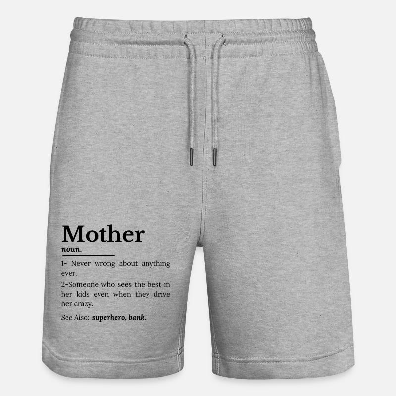 Définition de la mère - Short de jogging bio TRAINER Stanley/Stella unisexe - gris chiné