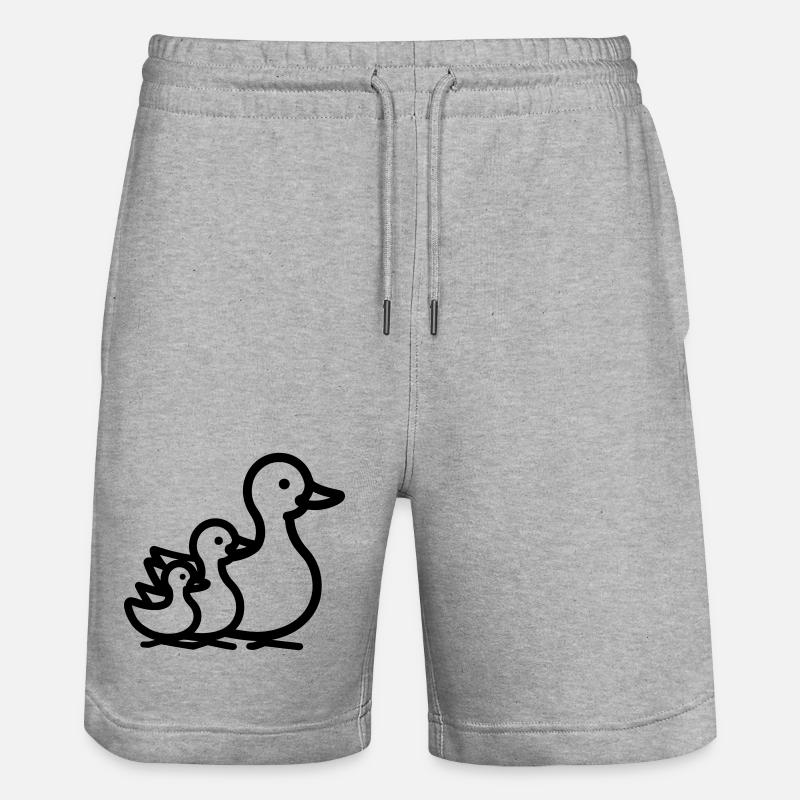 famille canard - Short de jogging bio TRAINER Stanley/Stella unisexe - gris chiné