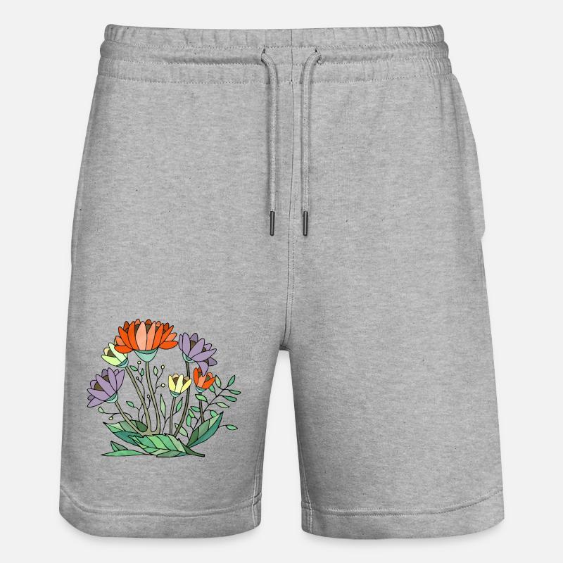 Fleur - Short de jogging bio TRAINER Stanley/Stella unisexe - gris chiné