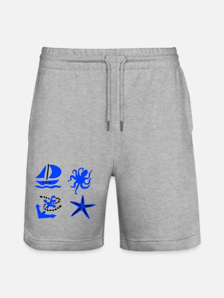maritime - Short de jogging bio TRAINER Stanley/Stella unisexe - gris chiné