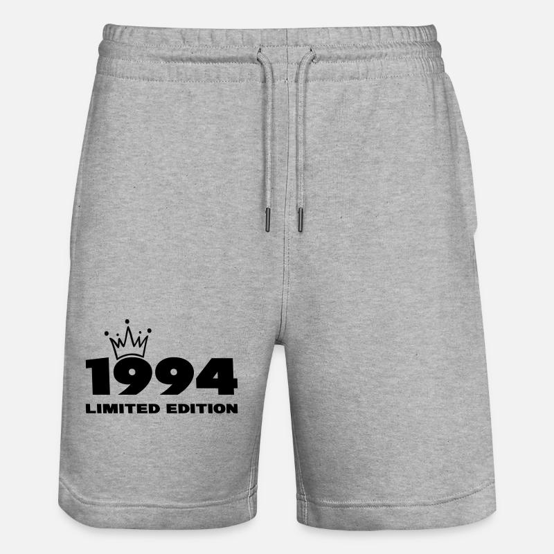 1994 limited edition - Stanley/Stella Unisex Bio Joggingshorts Trainer  - Grau meliert