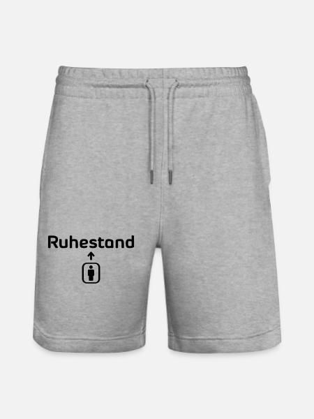 Aufzug Rente3 - Stanley/Stella Unisex Bio Joggingshorts Trainer - Grau meliert
