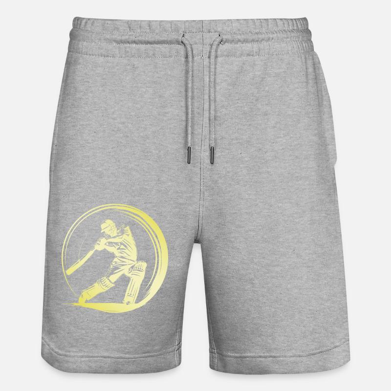 Homme de cricket - Short de jogging bio TRAINER Stanley/Stella unisexe - gris chiné