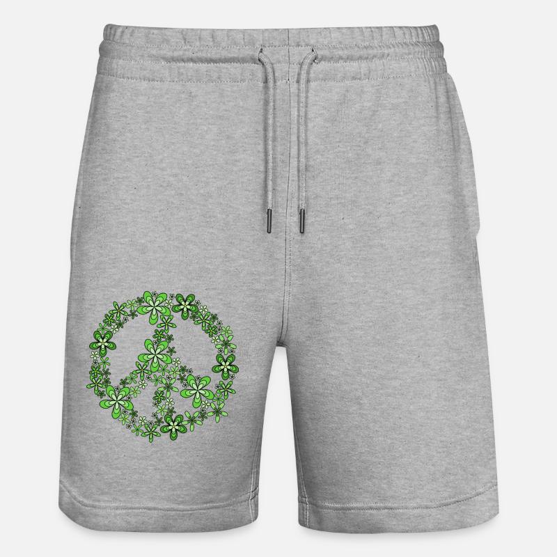 Paix - Short de jogging bio TRAINER Stanley/Stella unisexe - gris chiné