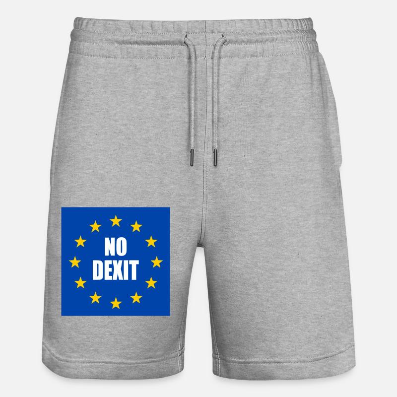 No dexit - Stanley/Stella Unisex Bio Joggingshorts Trainer  - Grau meliert