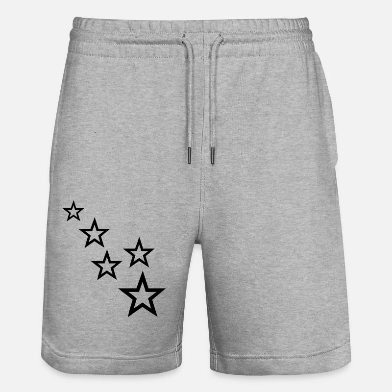 étoiles - Short de jogging bio TRAINER Stanley/Stella unisexe - gris chiné