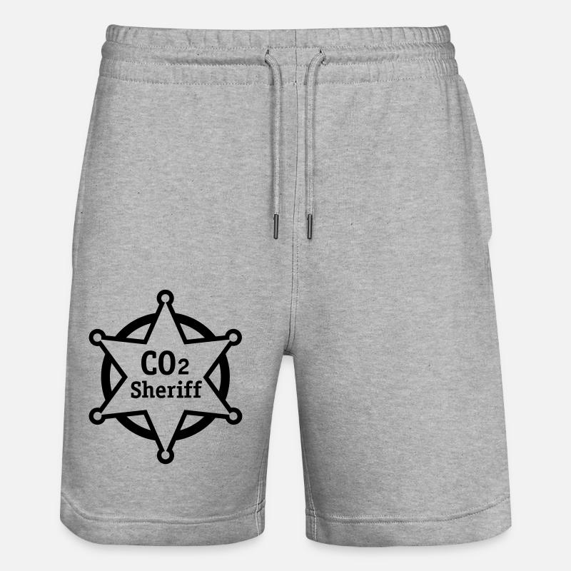 shérif co2 - Short de jogging bio TRAINER Stanley/Stella unisexe - gris chiné