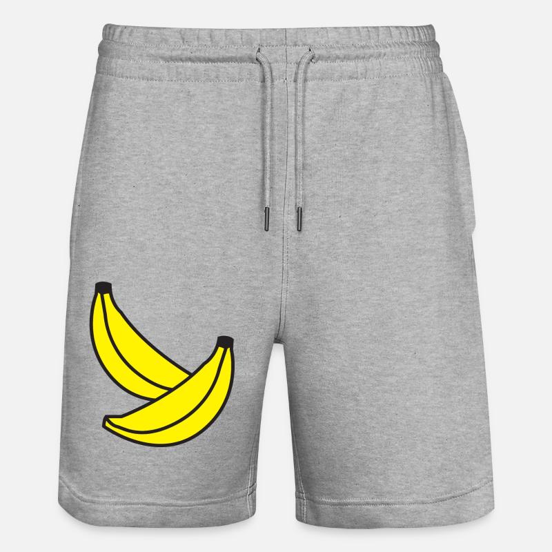 deux bananes - Short de jogging bio TRAINER Stanley/Stella unisexe - gris chiné