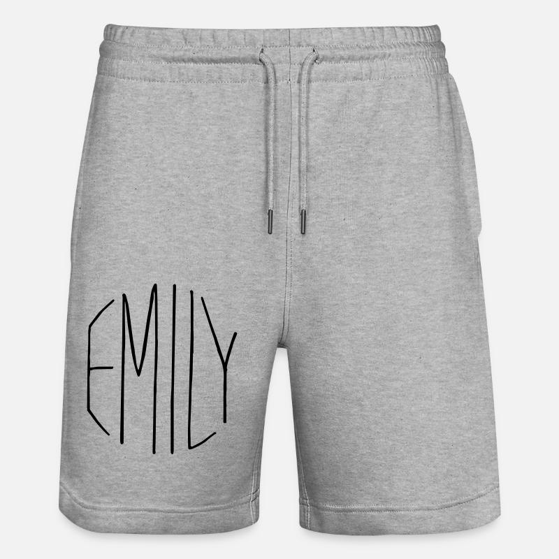 Cadeau d'Emily - Short de jogging bio TRAINER Stanley/Stella unisexe - gris chiné