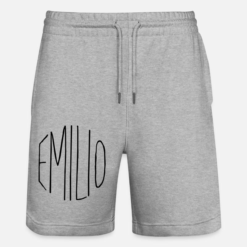 Emilio Geschenk - Stanley/Stella Unisex Bio Joggingshorts Trainer  - Grau meliert
