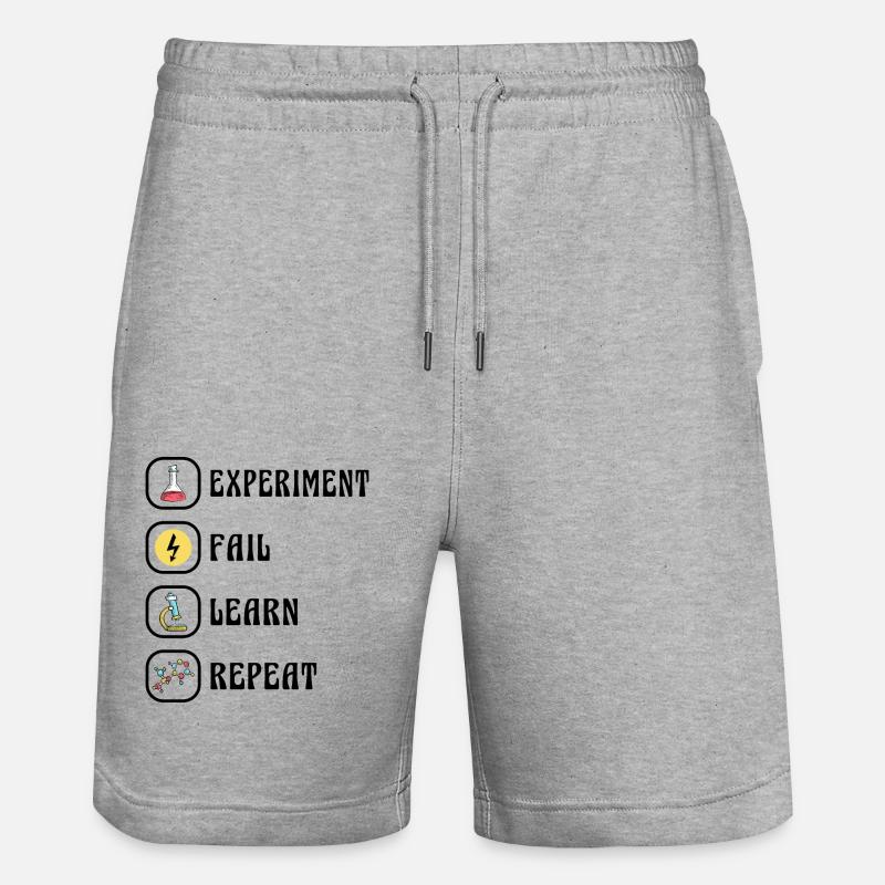 Science, Physique, Chimie, Expérience - Short de jogging bio TRAINER Stanley/Stella unisexe - gris chiné