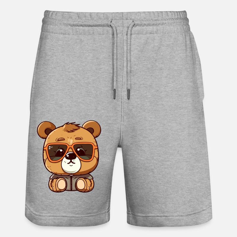 Shake l'ours - Short de jogging bio TRAINER Stanley/Stella unisexe - gris chiné