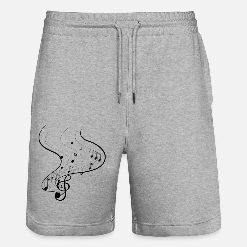 Danse Musique de danse - Short de jogging bio TRAINER Stanley/Stella unisexe - gris chiné
