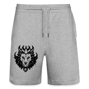 versprechen - Stanley/Stella Unisex Bio Joggingshorts Trainer  - Grau meliert - Vorne - Nik (191cm) & Marisol (170cm)