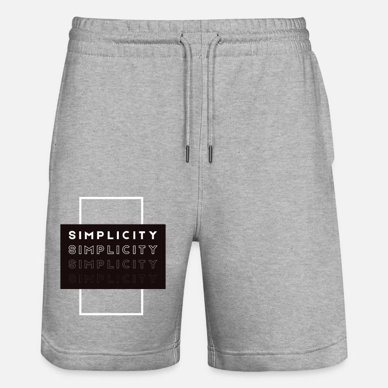 Simplicity - Stanley/Stella Unisex Bio Joggingshorts Trainer - Grau meliert