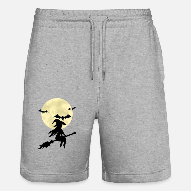 Halloween monsters - Short de jogging bio TRAINER Stanley/Stella unisexe - gris chiné