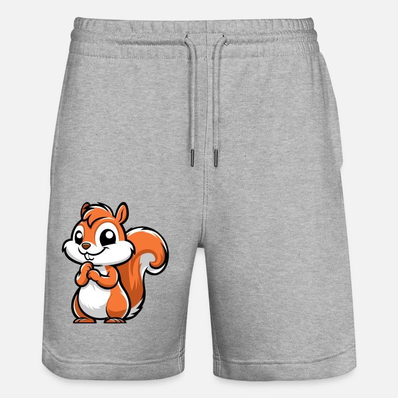 Petit écureuil effronté - Short de jogging bio TRAINER Stanley/Stella unisexe - gris chiné
