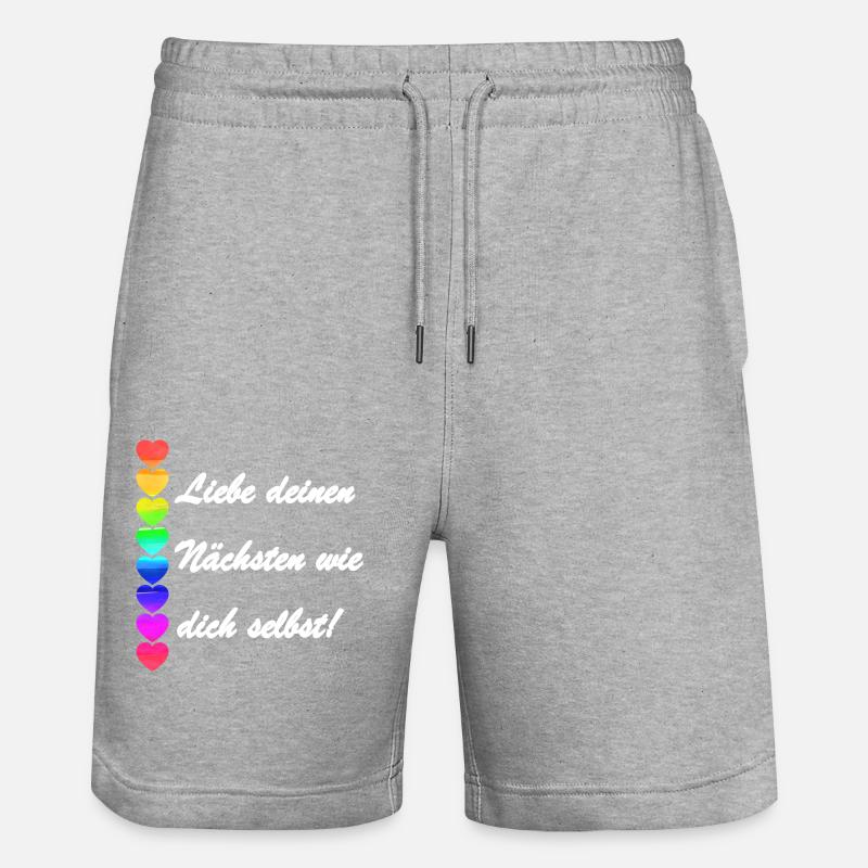 Charité 3 - Short de jogging bio TRAINER Stanley/Stella unisexe - gris chiné