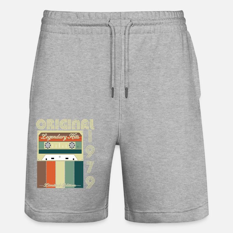 Legendäres Jubiläum 1979 - Stanley/Stella Unisex Bio Joggingshorts Trainer  - Grau meliert