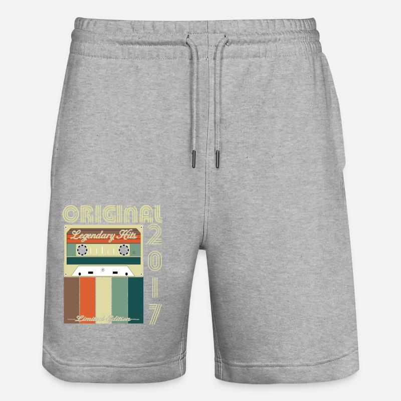 Legendäres Jubiläum 2017 - Stanley/Stella Unisex Bio Joggingshorts Trainer  - Grau meliert