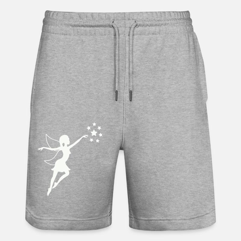fée - Short de jogging bio TRAINER Stanley/Stella unisexe - gris chiné