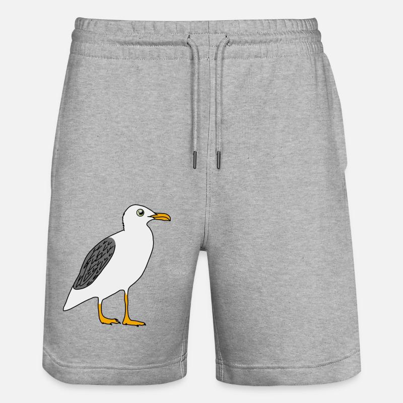 Mouette - Short de jogging bio TRAINER Stanley/Stella unisexe - gris chiné