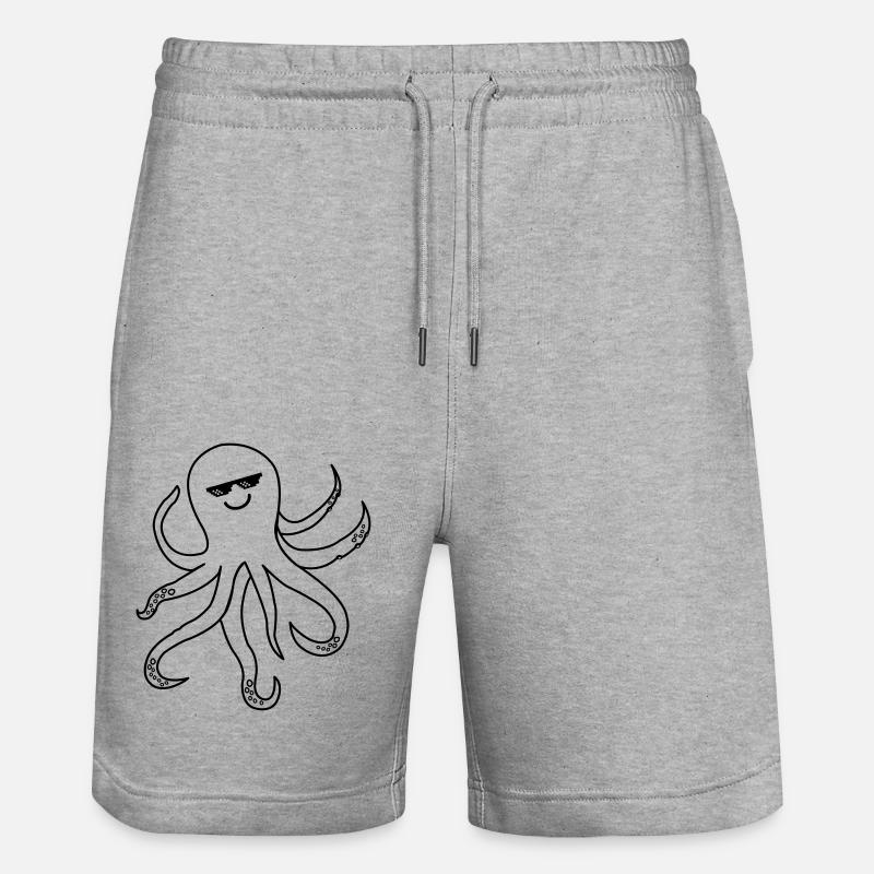 Octopus Octopus Cool - Short de jogging bio TRAINER Stanley/Stella unisexe - gris chiné