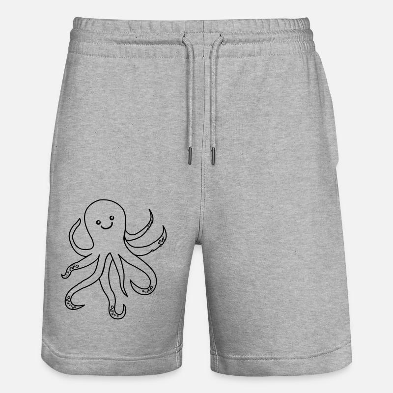 Pieuvre Pieuvre - Short de jogging bio TRAINER Stanley/Stella unisexe - gris chiné