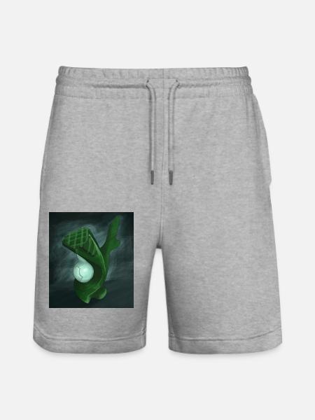 Abstract sculpture - Stanley/Stella Trainer Unisex Organic Jogging Shorts - heather grey