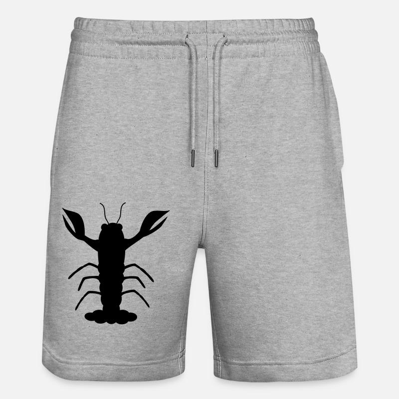 Homard noir - Short de jogging bio TRAINER Stanley/Stella unisexe - gris chiné