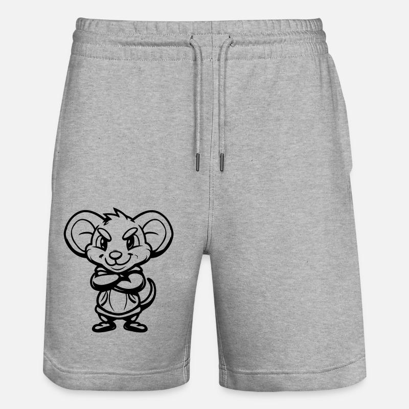 souris - Short de jogging bio TRAINER Stanley/Stella unisexe - gris chiné