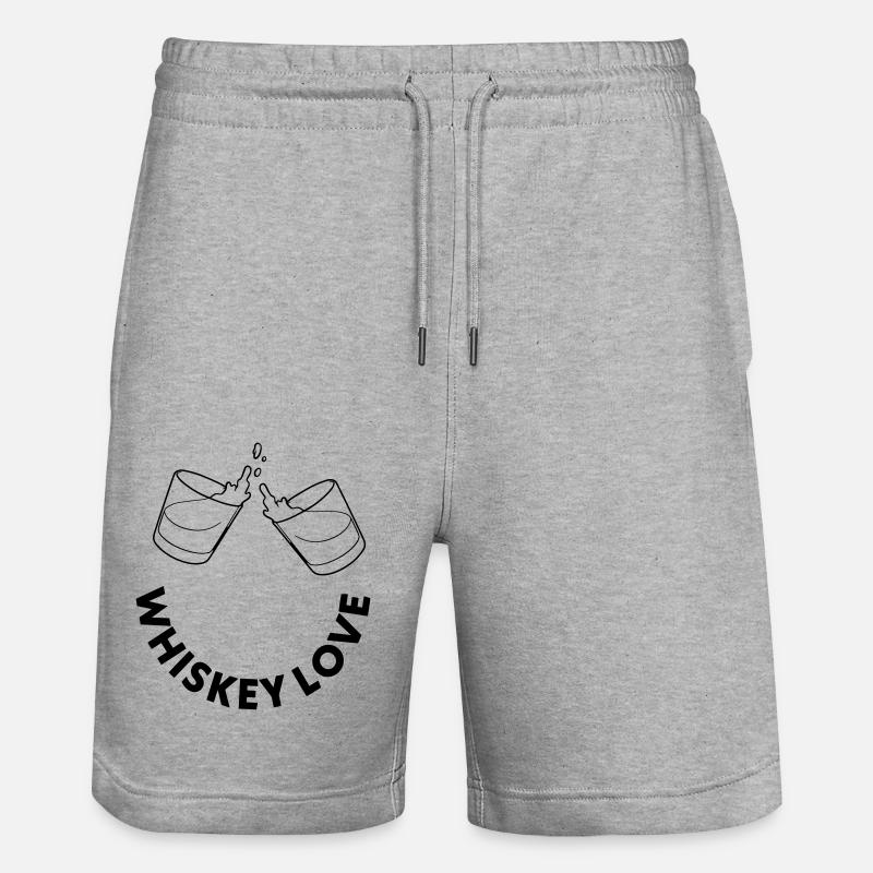 Whiskey - Stanley/Stella Unisex Bio Joggingshorts Trainer  - Grau meliert
