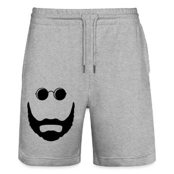 Lunettes de soleil Bart - Short de jogging bio TRAINER Stanley/Stella unisexe - gris chiné - Devant - Nik (191cm) & Marisol (170cm)