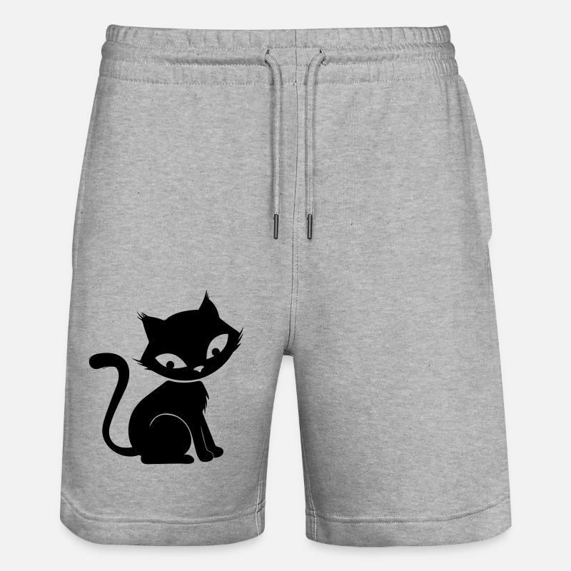 Chat mignon - Short de jogging bio TRAINER Stanley/Stella unisexe - gris chiné