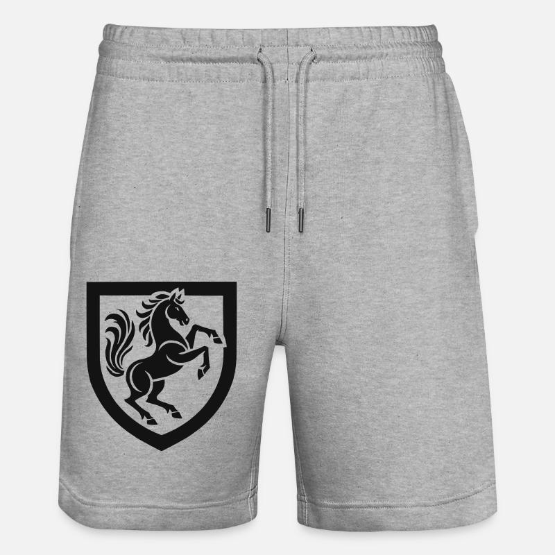 Cimier de cheval - Short de jogging bio TRAINER Stanley/Stella unisexe - gris chiné