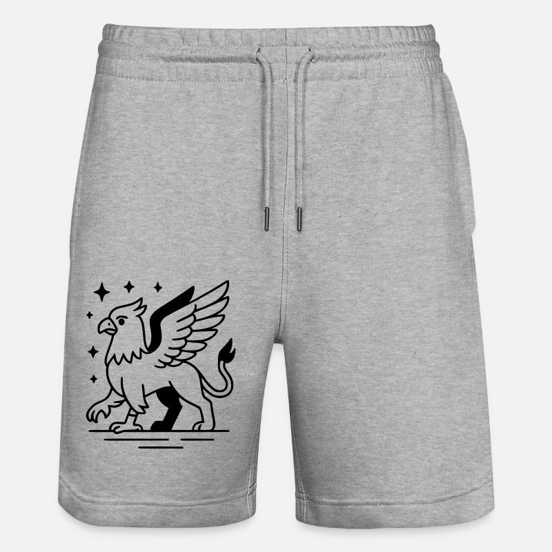 Griffon - Short de jogging bio TRAINER Stanley/Stella unisexe - gris chiné