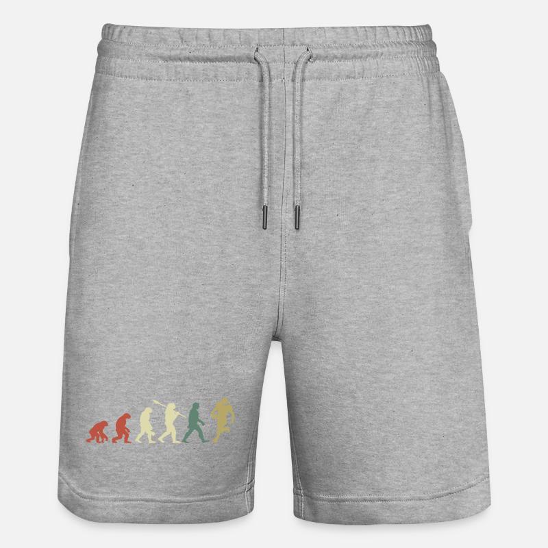 Evolution Rugby - Stanley/Stella Unisex Bio Joggingshorts Trainer  - Grau meliert