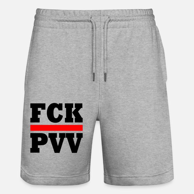 Fck pvv - Short de jogging bio TRAINER Stanley/Stella unisexe - gris chiné