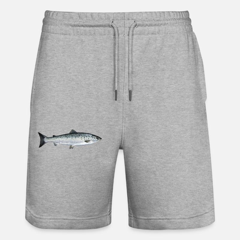 saumon - Short de jogging bio TRAINER Stanley/Stella unisexe - gris chiné
