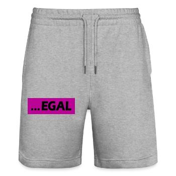 ... EGAL - Stanley/Stella Unisex Bio Joggingshorts Trainer  - Grau meliert - Vorne - Nik (191cm) & Marisol (170cm)