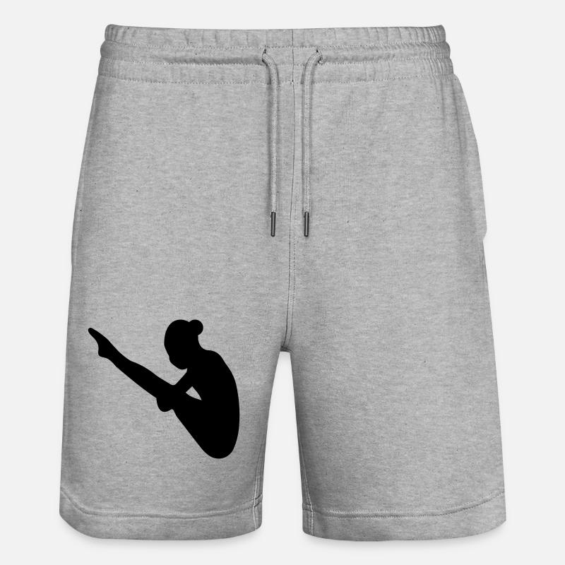 Saut de tour - Short de jogging bio TRAINER Stanley/Stella unisexe - gris chiné