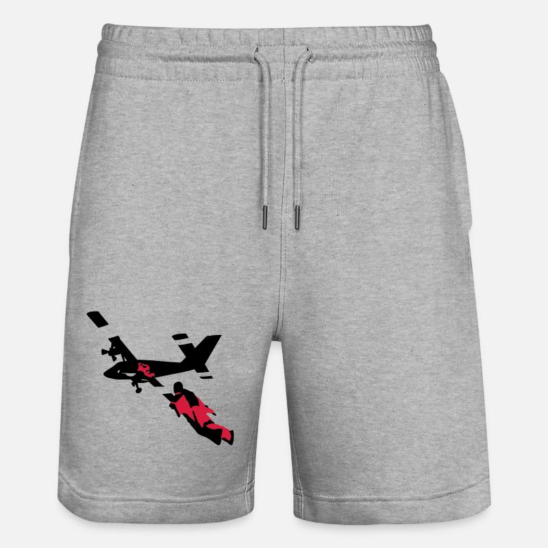wingsuit_1 - Short de jogging bio TRAINER Stanley/Stella unisexe - gris chiné