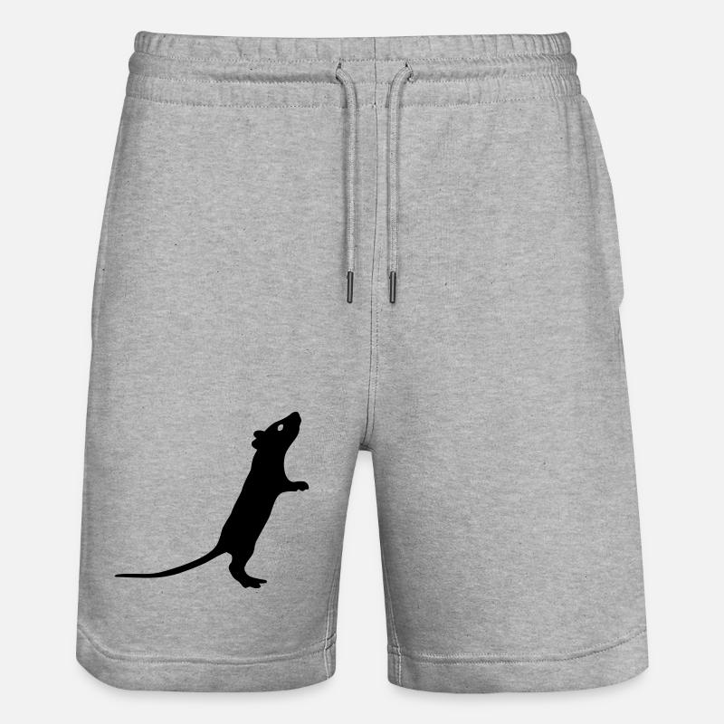 Rat - Short de jogging bio TRAINER Stanley/Stella unisexe - gris chiné