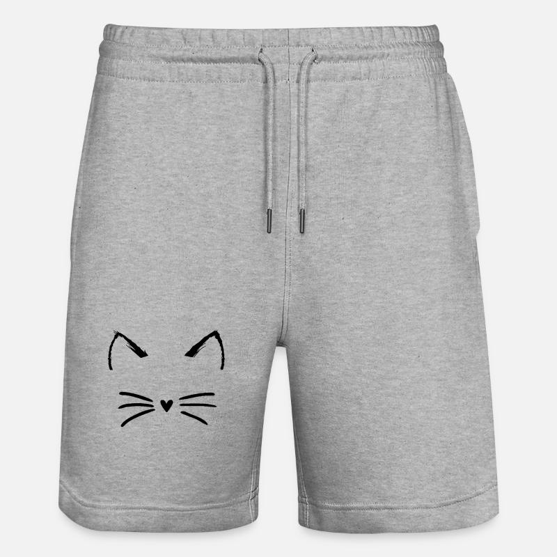 Chat - Short de jogging bio TRAINER Stanley/Stella unisexe - gris chiné