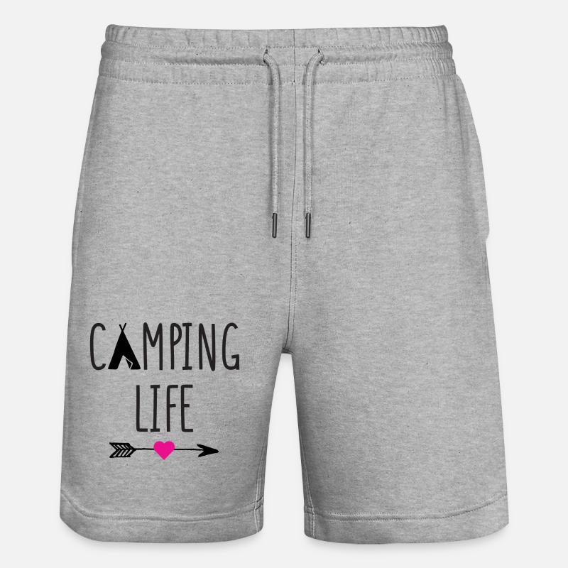 Vie de camping - Short de jogging bio TRAINER Stanley/Stella unisexe - gris chiné