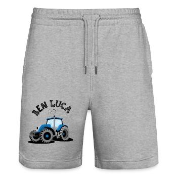 Traktor Ben Luca - Stanley/Stella Unisex Bio Joggingshorts Trainer  - Grau meliert - Vorne - Nik (191cm) & Marisol (170cm)