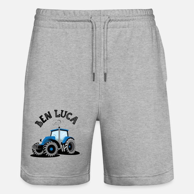 Traktor Ben Luca - Stanley/Stella Unisex Bio Joggingshorts Trainer - Grau meliert