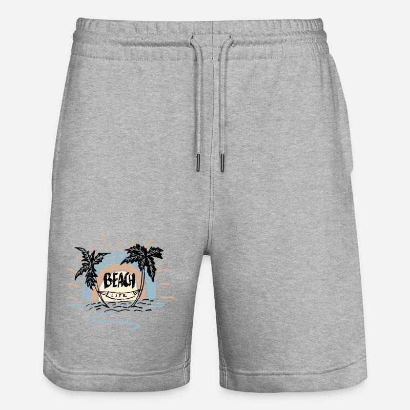 Vie à la plage Sunrise Arc - Short de jogging bio TRAINER Stanley/Stella unisexe - gris chiné